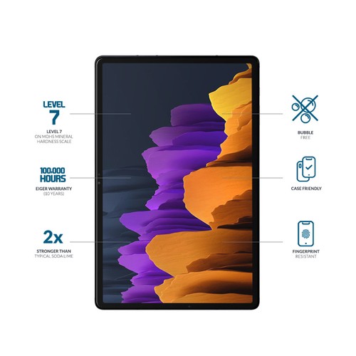 VERRE TREMPE PREMIUM POUR SAMSUNG GALAXY TAB S7+ / S7 FE / S8+ / S9+ / S9 FE+ / S10+