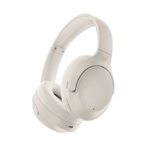 CASQUE AUDIO BLUETOOTH 5.3 NOISE CANCELLING (ANC) - MELOVIBE - CREME - AUDEEO