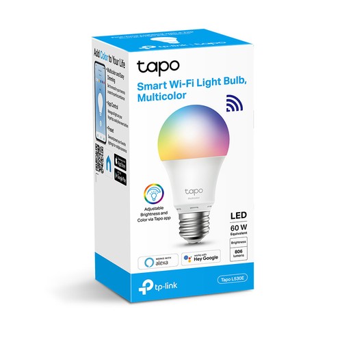 AMPOULE CONNECTEE WIFI MULTICOLORE AVEC COMMANDE A DISTANCE - COMMANDE VOCALE - TAPO