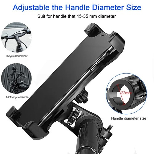 SUPPORT VELO ROTATIF UNIVERSEL POUR SMARTPHONE TOUTE TAILLE DE 3.5" JUSQU'A 7"