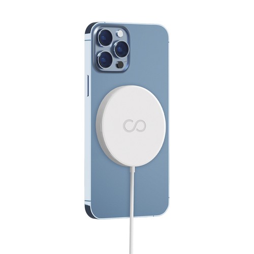 CHARGEUR SANS FIL A INDUCTION MAGSAFE 15W BLANC - FOREVER