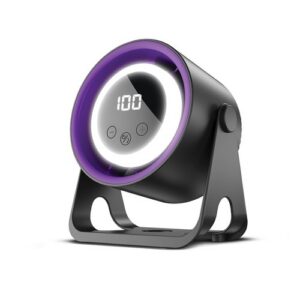 VENTILATEUR DE BUREAU - 5 VITESSES - 1800 MAH - AVEC LED + SUPPORT DE FIXATION - NOIR - FOREVER LIGHT