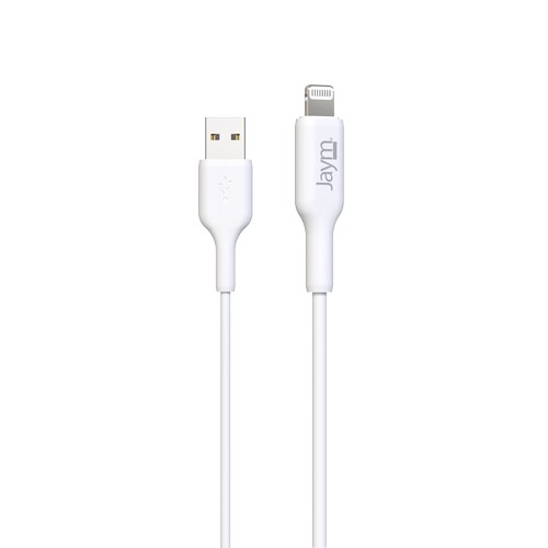 CABLE CHARGE USB-A VERS LIGHTNING MFI - LONGUEUR 2M - BLANC -