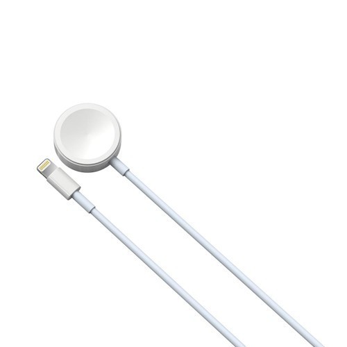 CABLE 2-EN-1 USB VERS LIGHTNING ET INDUCTION POUR APPLE WATCH - BLANC - DEVIA