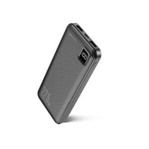 BATTERIE DE SECOURS 10 000 MAH 2 USB-A OUT + 1 USB-C IN/OUT - NOIR - FOREVER