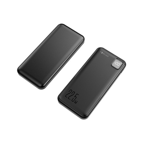 BATTERIE DE SECOURS 10 000 MAH 2 USB-A OUT + 1 USB-C IN/OUT - NOIR - FOREVER