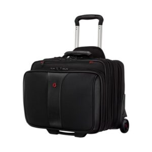 ENSEMBLE BUSINESS 2 PIÈCES AVEC TROLLEY ET SACOCHE COORDONNÉE INCLUSE POUR ORDINATEUR PORTABLE 15,6'' - PATRIOT - NOIR - WENGER