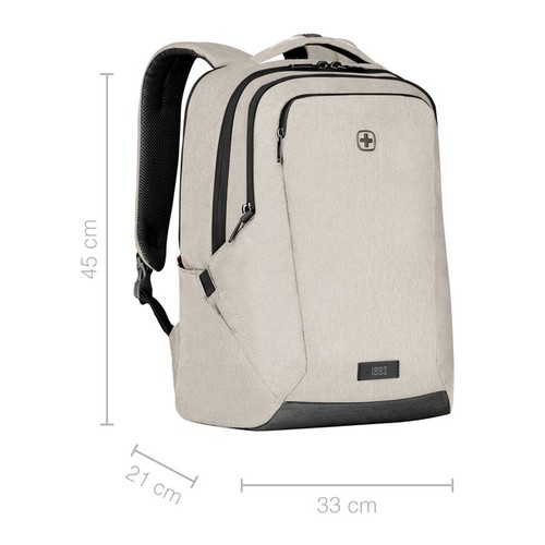 SAC À DOS POUR ORDINATEUR PORTABLE 16’’ AVEC POCHE POUR TABLETTE - MX PROFESSIONAL - SABLE - WENGER