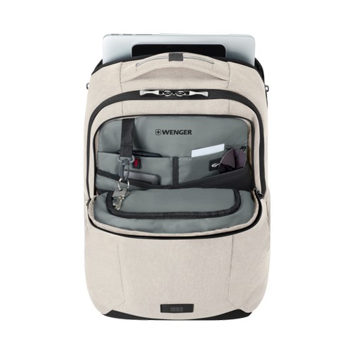 SAC À DOS POUR ORDINATEUR PORTABLE 16’’ AVEC POCHE POUR TABLETTE - MX PROFESSIONAL - SABLE - WENGER