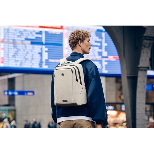 SAC À DOS POUR ORDINATEUR PORTABLE 16’’ AVEC POCHE POUR TABLETTE - MX PROFESSIONAL - SABLE - WENGER