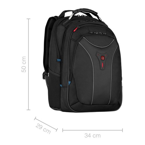 SAC À DOS POUR ORDINATEUR PORTABLE 17'' - CARBON - NOIR - WENGER