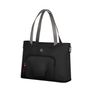 SAC À MAIN POUR ORDINATEUR PORTABLE 15.6'' AVEC POCHE POUR TABLETTE - MOTION DELUXE TOTE - CHIC NOIR - WENGER