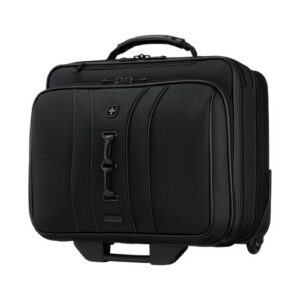 SACOCHE À ROULETTES POUR ORDINATEUR PORTABLE 15,6 POUCES·(40 CM) AVEC COMPARTIMENT POUR TABLETTE -NOIR - WENGER