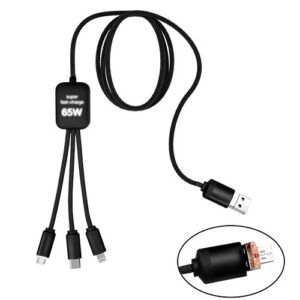 Câble dual 65W 5-en -1