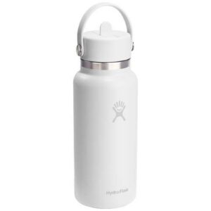 Gourde isotherme en acier inoxydable Hydro Flask à large goulot, d'une contenance de 946 ml, avec bouchon à paille