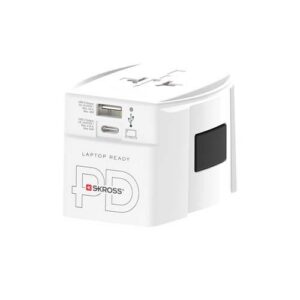 Adaptateur universel SKROSS® MUV AC65PD avec câble USB-C