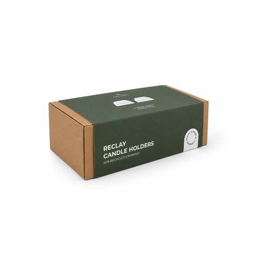 Lot de bougeoirs « ReClay » d'Originalhome