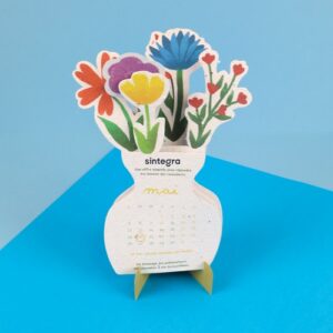 Calendrier bouquet de fleurs