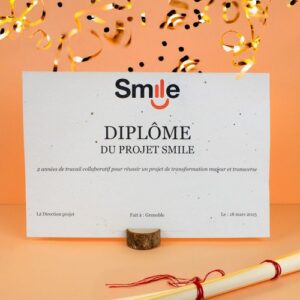 Diplôme A4 papier graines 250 recto