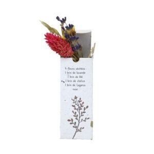 Fleurs séchées en boite ensemencée
