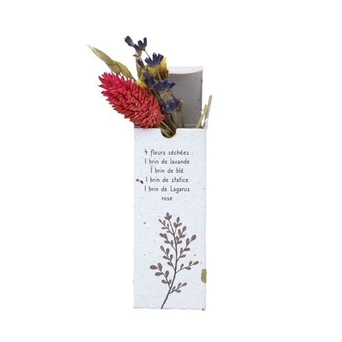 Fleurs séchées en boite ensemencée