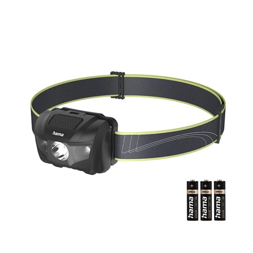 Hama HL200" LED Head Torch, Batteries, Head Torch - Noir