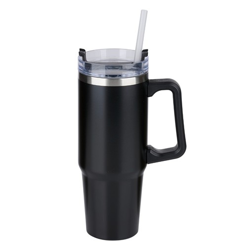 ALPINA Vacuum Mug with Straw 900ml - Black/White/Beige/Green