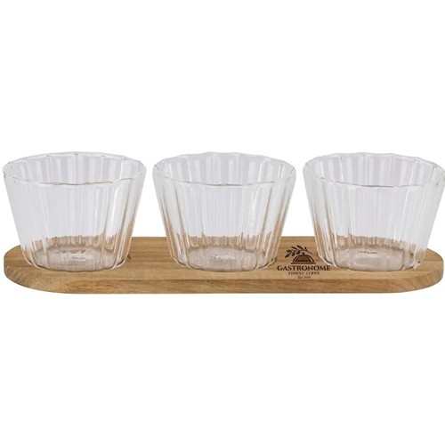 ALPINA Snack Serving Tray 31x10.5x6cm - Brun