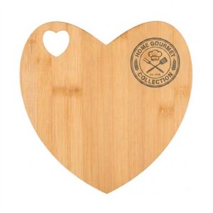 ALPINA Heart Shaped Cutting Board 27x26cm - Brun