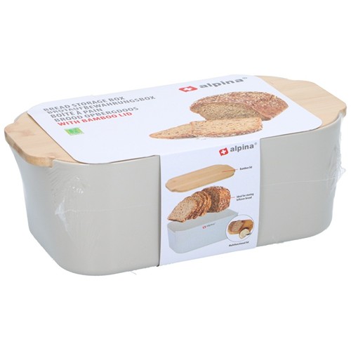 ALPINA Bread Storage Box 650gr 18.5x33x12cm - Beige