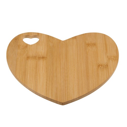 ALPINA Heart Shaped Cutting Board 27x26cm - Brun
