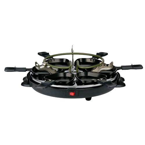 ALPINA Raclette Grill 800W Oval - Noir