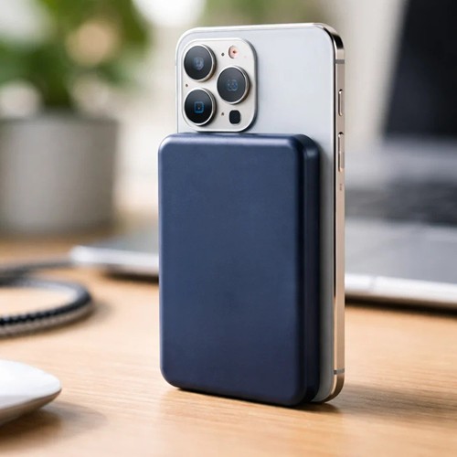GRUNDIG Wireless Powerbank Mini 5000mAh Navy Blue - Bleu