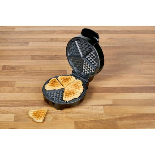ALPINA Heart Shaped Waffle Maker 1000W - Noir
