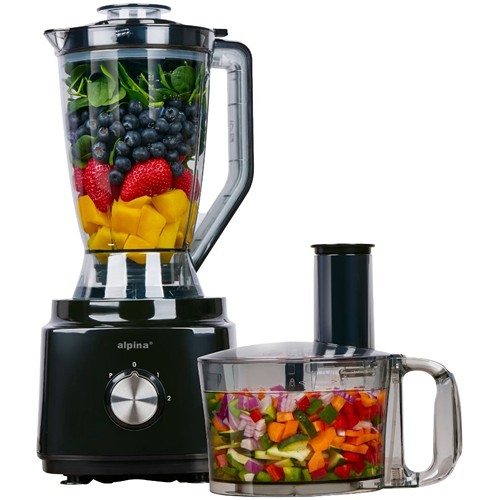 ALPINA Food Processor 2L 750W 230V Black - Noir