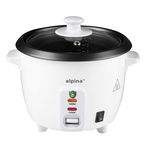 ALPINA Rice Cooker 0.6L 300W - Blanc