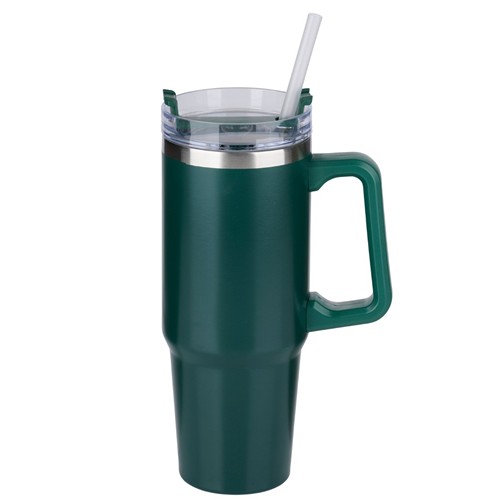 ALPINA Vacuum Mug with Straw 900ml - Black/White/Beige/Green