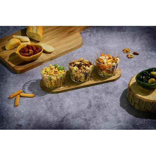 ALPINA Snack Serving Tray 31x10.5x6cm - Brun