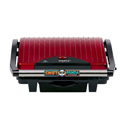 ALPINA Contact Grill 220-240V 1000W 27x17cm - Rouge