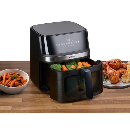 ALPINA Air Fryer 8L 1700W 230V - Noir