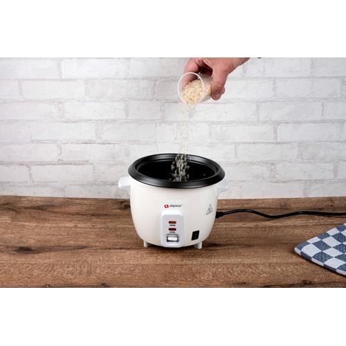 ALPINA Rice Cooker 0.6L 300W - Blanc
