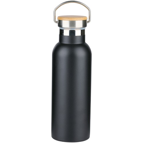 ALPINA Vacuum Bottle 500ml with Bamboo Lid - Black/White/Beige/Green