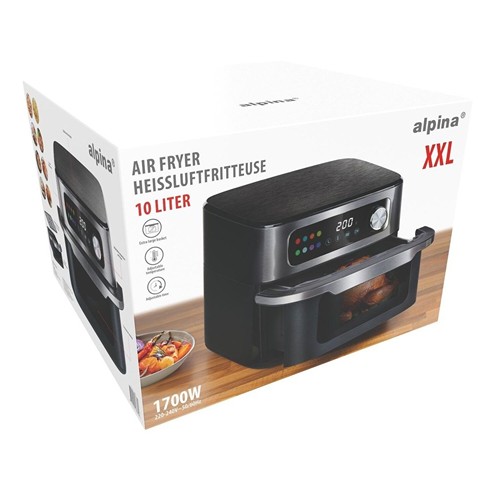 ALPINA 10L XXL Digital Air Fryer - Noir