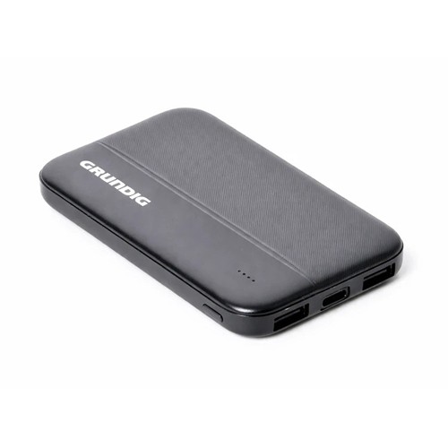 GRUNDIG Powerbank 5000mAh with USB-A and USB-C - Noir