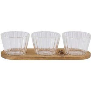 ALPINA Snack Serving Tray 31x10.5x6cm - Brun