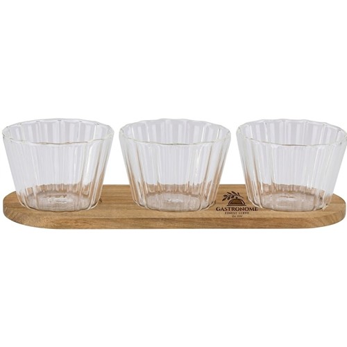 ALPINA Snack Serving Tray 31x10.5x6cm - Brun