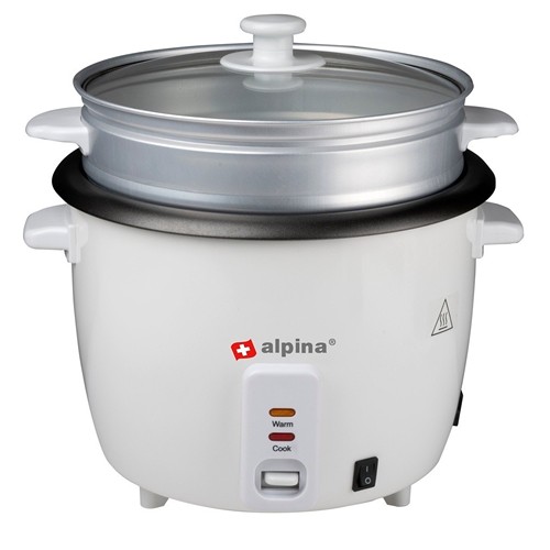 ALPINA Rice Cooker 1.8L 700W - Blanc
