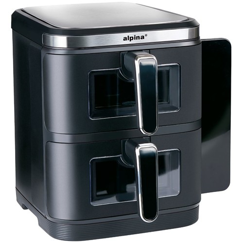 ALPINA Double Air Fryer 2x5.5L 2800W - Noir