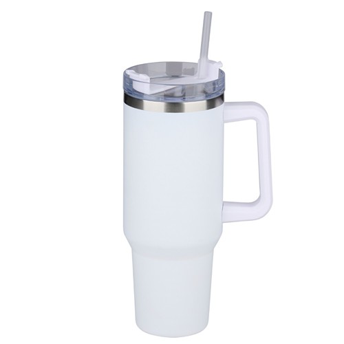 ALPINA Vacuum Mug with Straw 1.2L - Black/White/Beige/Green