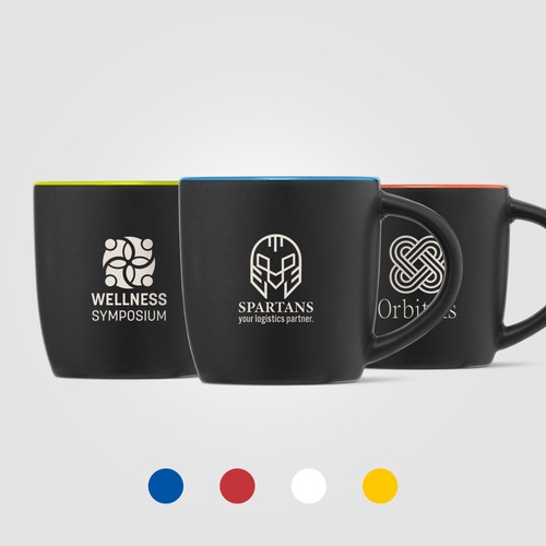 Mug Zanzibar en céramique ColourPop noir – 355 ml
